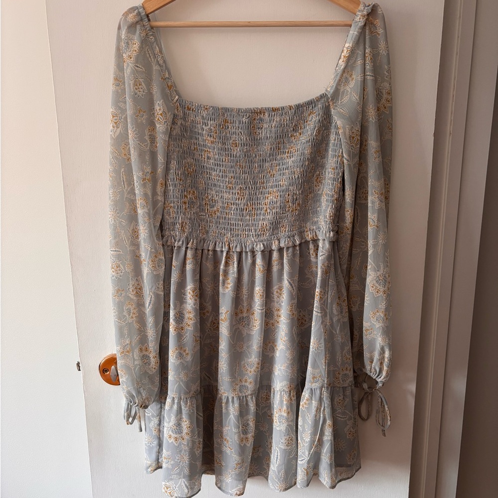 Floral Long Sleeve Dress